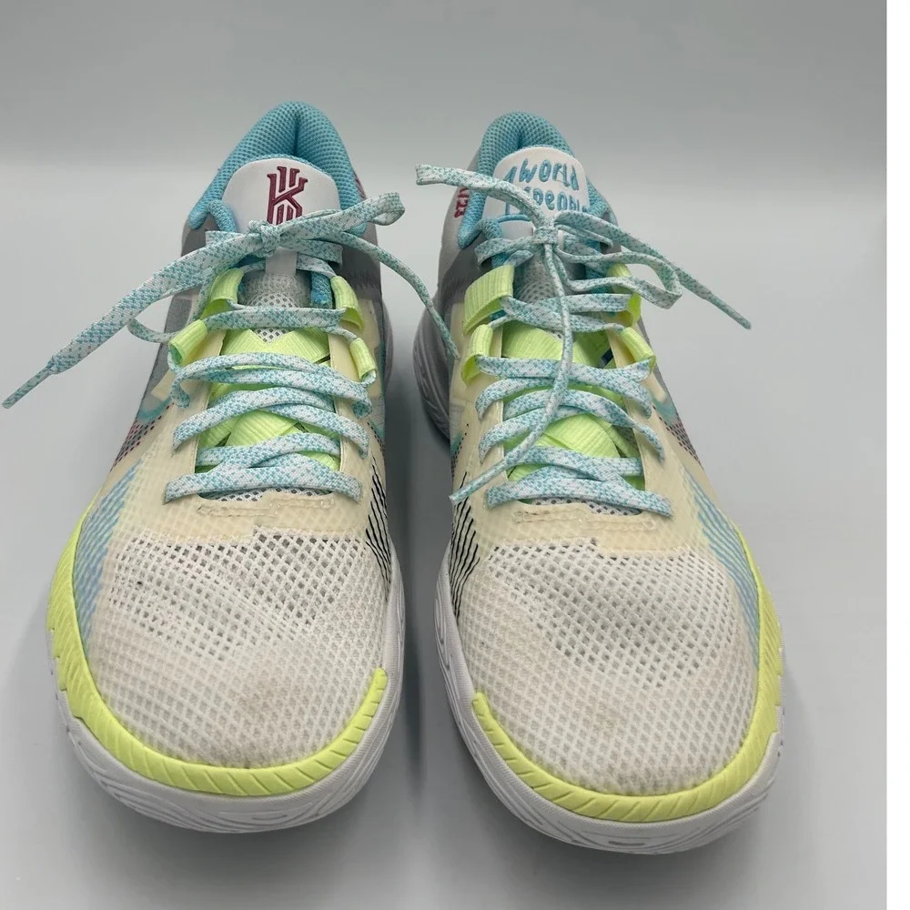 Nike Kyrie Flytrap 5 1 World 1 People White Lime Glow CZ4100-102‎ Mens 6.5
